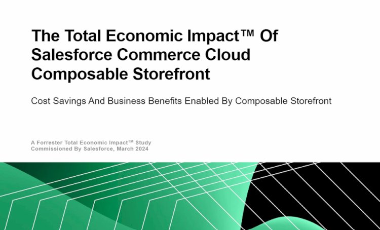 The Total Economic Impact™ Of Salesforce Commerce Cloud Composable Storefront
